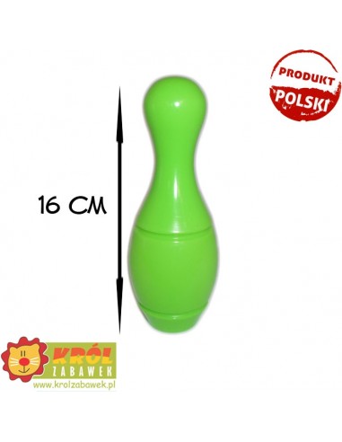 Kręgle plastikowe w koszyku małe