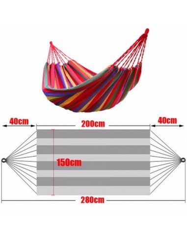 Duży Hamak 2 osobowy - Torba