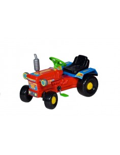 Czerwony traktor na pedały dla dzieci 