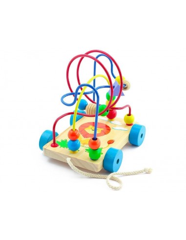 Labiryt (przeplatanka) na kółkach lew