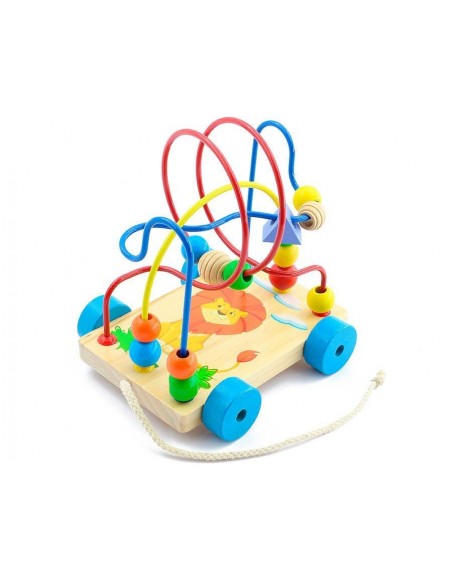 Labiryt (przeplatanka) na kółkach lew