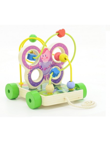 Labiryt (przeplatanka) na kółkach motyl