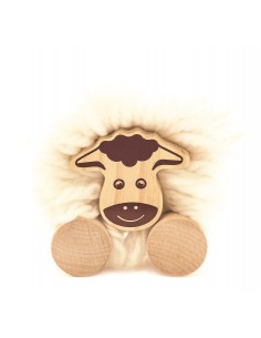 Drewniana owca pomponik - zrób to sam