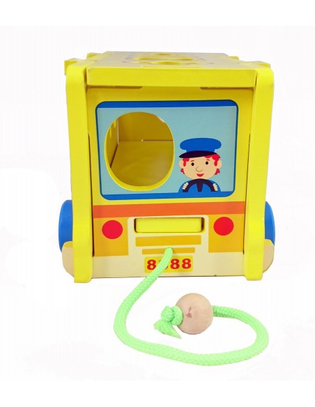 Autobus sorter z cyferkami puzzle