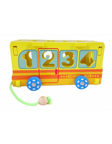 Autobus sorter z cyferkami puzzle