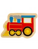 Układanka puzzle drewniane lokomotywa