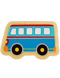 Układanka puzzle drewniane autobus ONSHINE