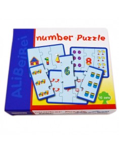 Puzzle Drewniane z cyframi 2