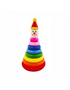 Drewniana piramida Klaun