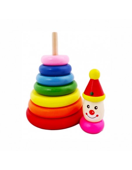 Drewniana piramida Klaun