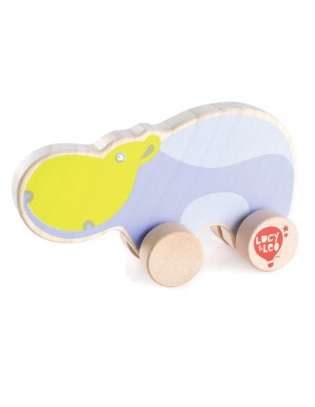 Drewniany Hipopotam Lucy & Leo