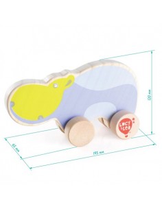 Drewniany Hipopotam Lucy & Leo 2