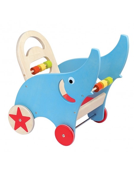 Drewniany Pchacz Słoń Janod