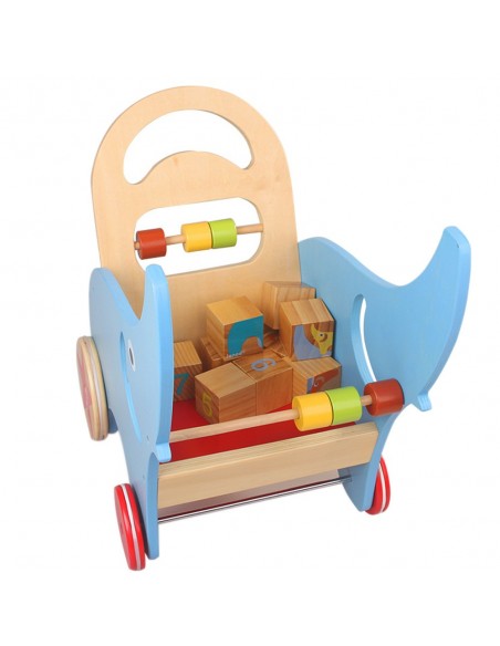 Drewniany Pchacz Słoń Janod