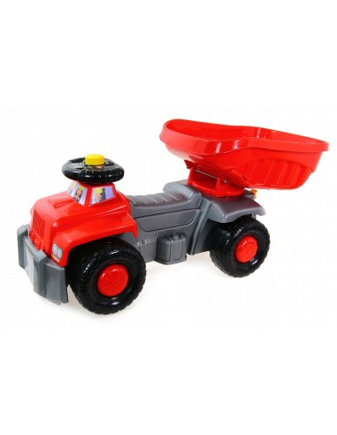 Duża wywrotka czerwona- jeździk 