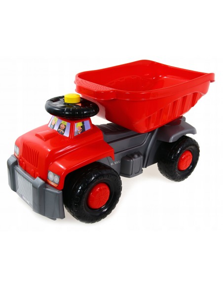 Duża wywrotka czerwona- jeździk 