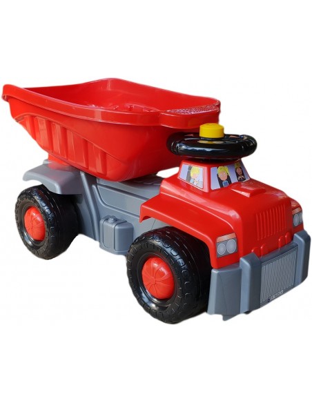 Duża wywrotka czerwona- jeździk 