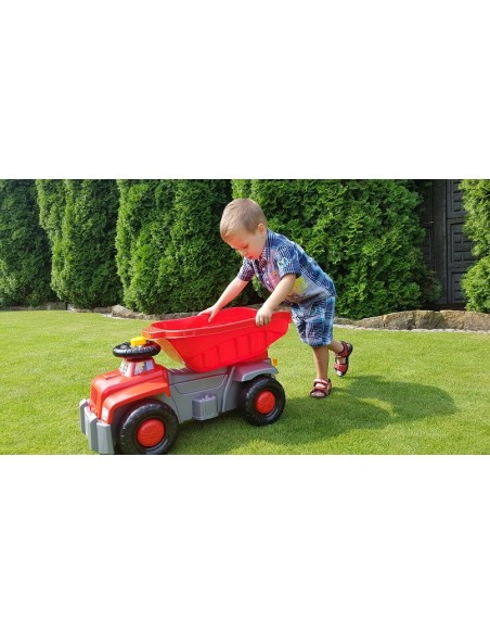 Duża wywrotka czerwona- jeździk 