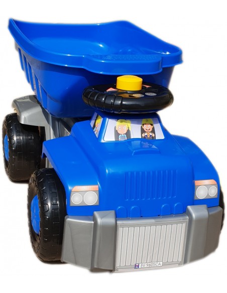 Duża wywrotka niebieska- jeździk 