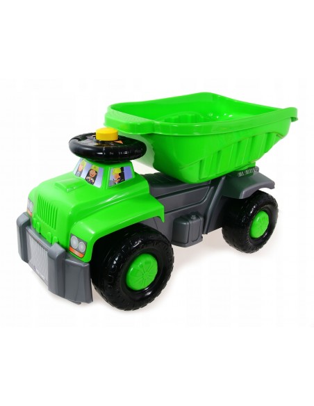 Duża wywrotka zielona- jeździk 