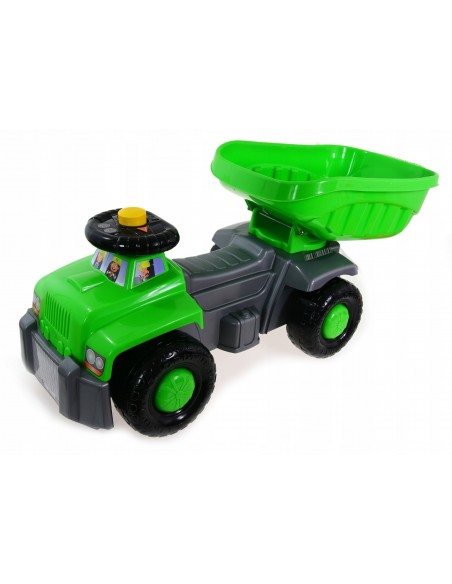 Duża wywrotka zielona- jeździk 