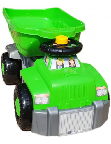 Duża wywrotka zielona- jeździk 