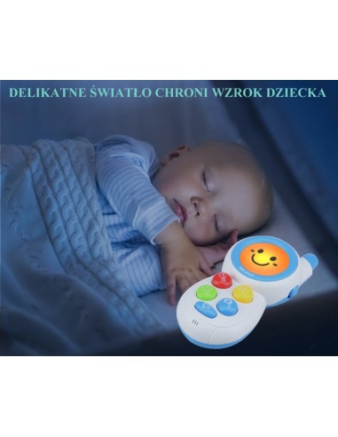 Telefon z lusterkiem dla dzieci z melodią i światłem