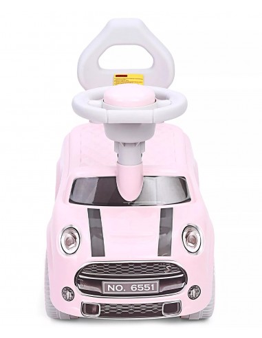 Jeździk MINI COOPER chodzik pchacz różowy