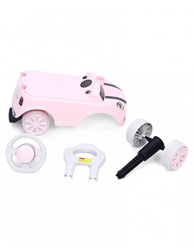 Jeździk MINI COOPER chodzik pchacz różowy