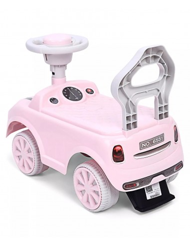 Jeździk MINI COOPER chodzik pchacz różowy