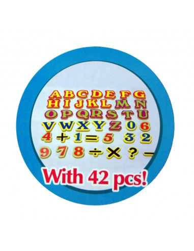 Stolik tablica dwustronna magnetyczno kredowa z akcesoriami czerwono niebieski