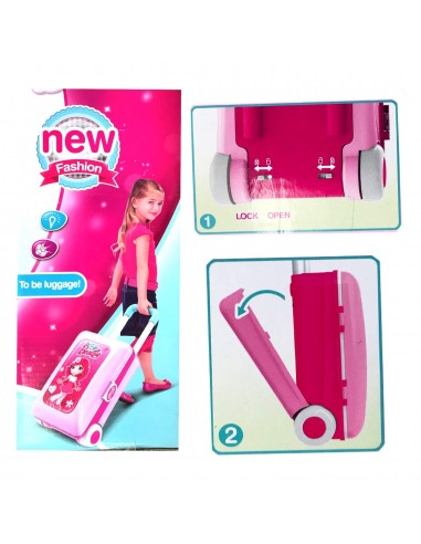 Toaletka z kosmetykami i przyborami z dźwiękiem i światłami