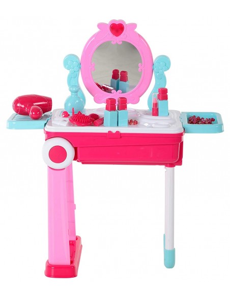 Toaletka z kosmetykami i przyborami z dźwiękiem i światłami