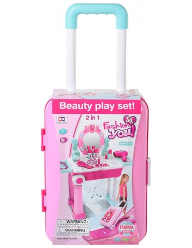 Toaletka z kosmetykami i przyborami z dźwiękiem i światłami