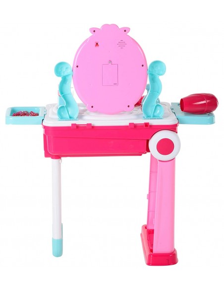 Toaletka z kosmetykami i przyborami z dźwiękiem i światłami