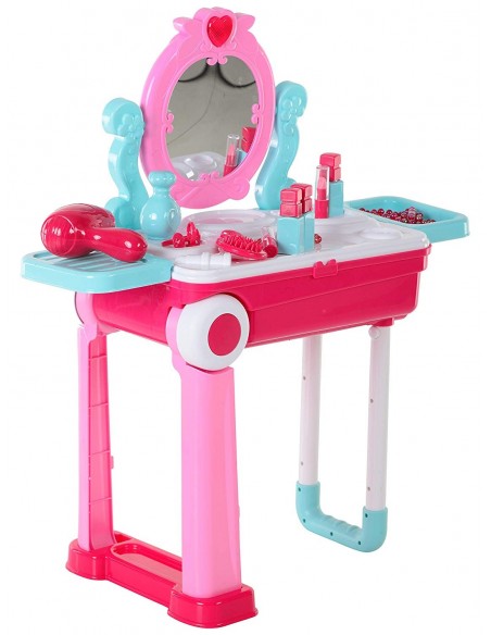 Toaletka z kosmetykami i przyborami z dźwiękiem i światłami