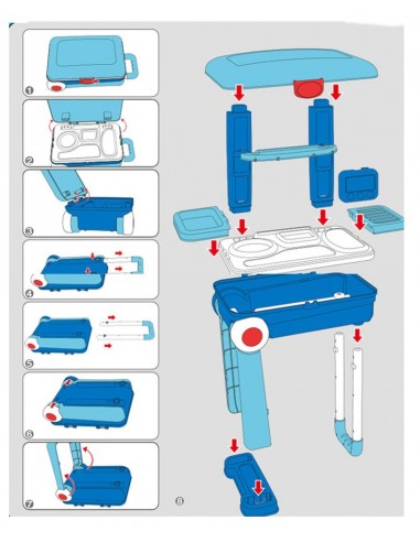 Zestaw MAŁY DOKTOR lekarz na kółkach wózek walizka