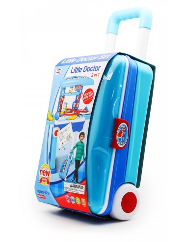 Zestaw MAŁY DOKTOR lekarz na kółkach wózek walizka