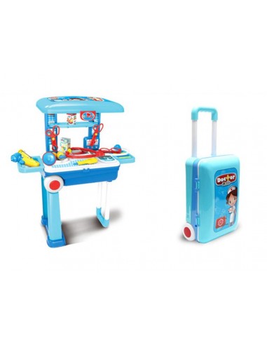 Zestaw MAŁY DOKTOR lekarz na kółkach wózek walizka