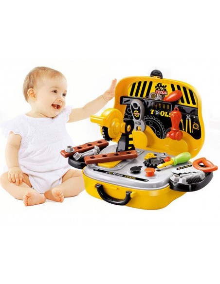 Warsztat z narzędzami w walizce na kołach