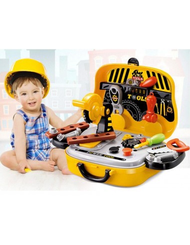 Warsztat z narzędzami w walizce na kołach