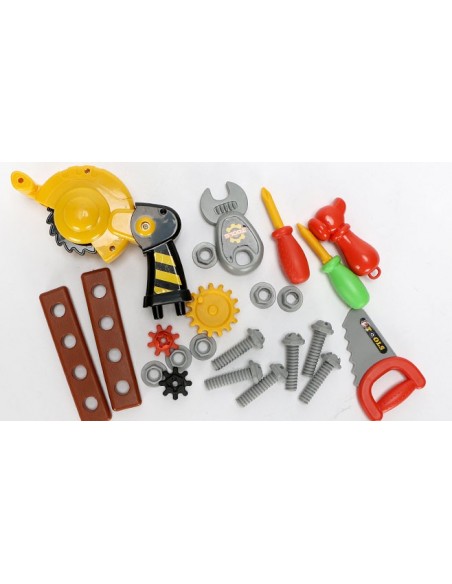 Warsztat z narzędzami w walizce na kołach