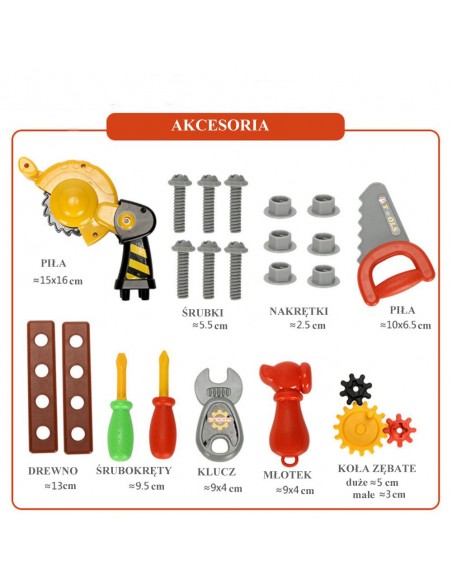 Warsztat z narzędzami w walizce na kołach