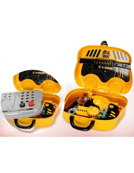 Warsztat z narzędzami w walizce na kołach