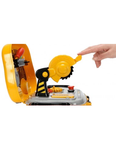 Warsztat z narzędzami w walizce na kołach