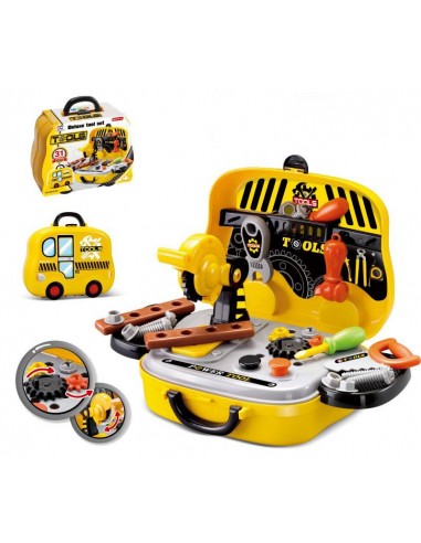 Warsztat z narzędzami w walizce na kołach