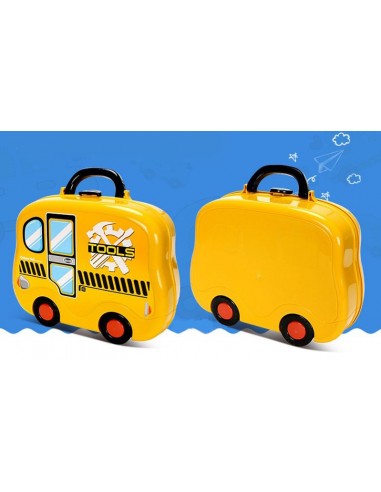 Warsztat z narzędzami w walizce na kołach