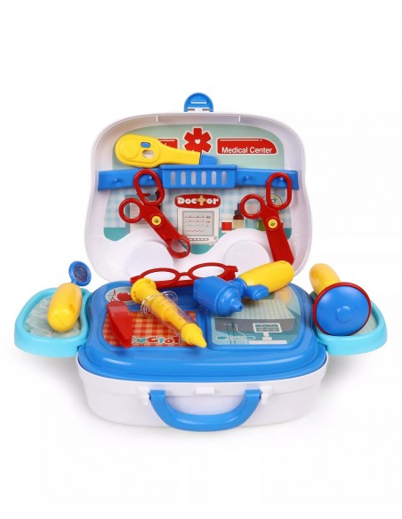 Zestaw MAŁY DOKTOR lekarz na kółkach  walizka ambulans