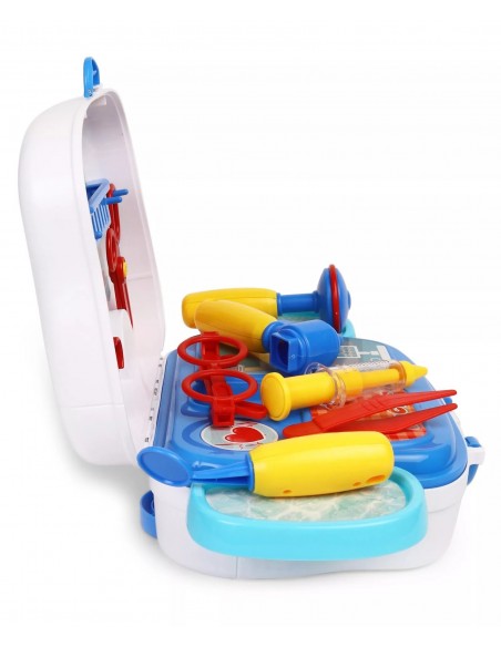 Zestaw MAŁY DOKTOR lekarz na kółkach  walizka ambulans