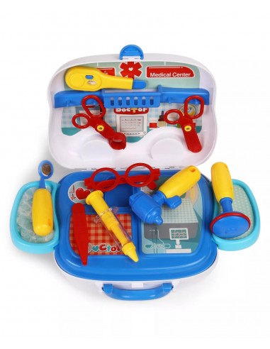 Zestaw MAŁY DOKTOR lekarz na kółkach  walizka ambulans